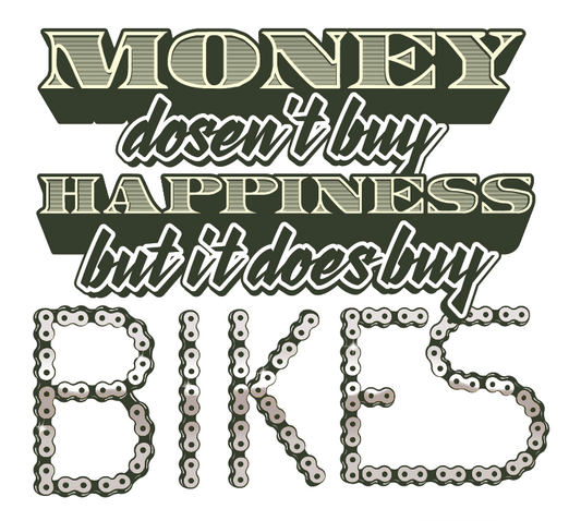 Money doesn't buy Happiness Decal